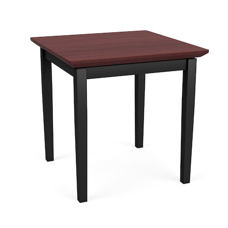 Lesro Lenox Steel End Table, Chelsea Mahogany LS0620